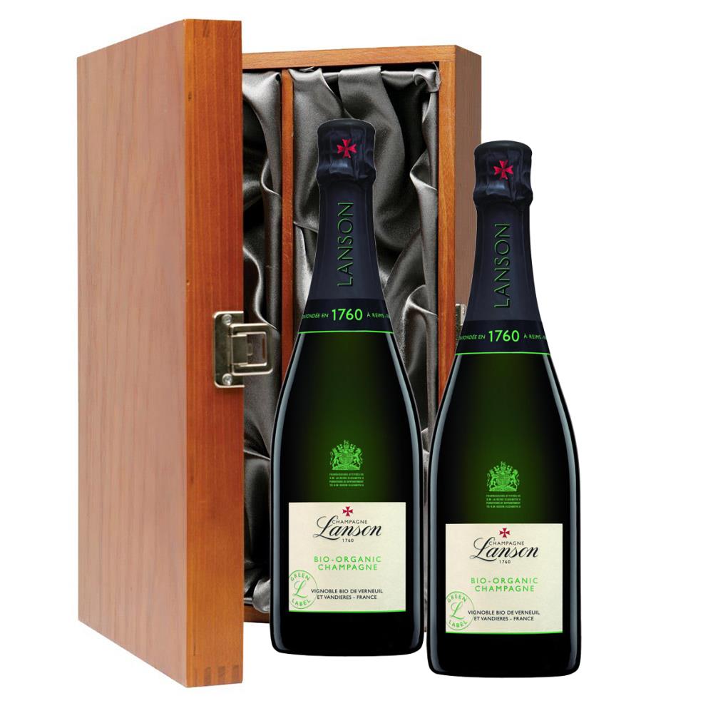 Lanson Le Green Label Organic Champagne 75cl Twin Luxury Gift Boxed (2x75cl)